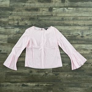 Elegant blouse with pink stripes